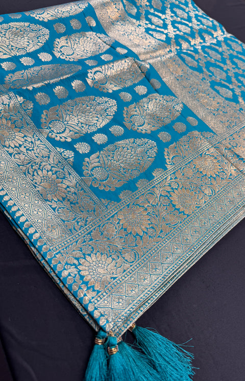 Pure And soft Banarasi Silk dupatta with Zari work