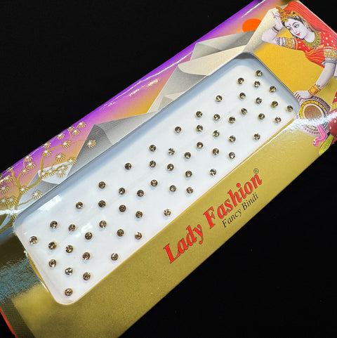 Golden stone Round shape Bindi