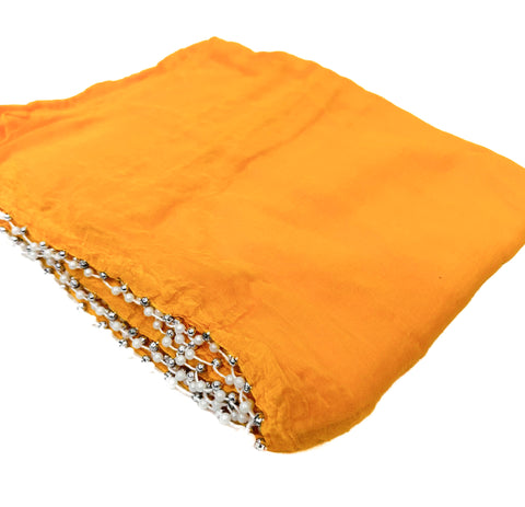 Pure chiffon based pearl work Dupatta