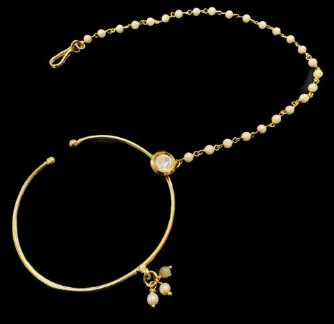 Original Kundan stone Beautiful Bride Nath (non piercing)