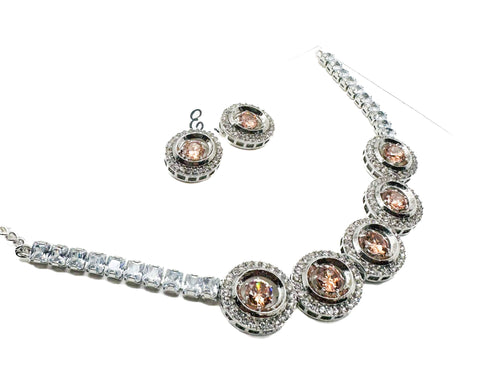 Crystals work small size Necklace set