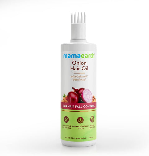 250 ml Mamaearth Onion Hair Oil for Hair Fall Control