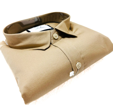 Cotton based beautiful mat look plain Shirt