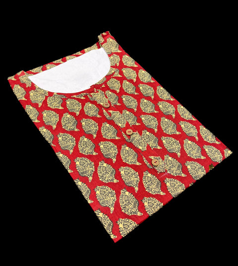 Pure Cotton based Printed short Kurti for girls /Ladies (Size 38 - length 28 inches, Size 42 ,46, 48 length -31 inches)sleeves 17 inch