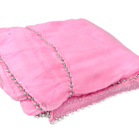 Pure chiffon based pearl work Dupatta