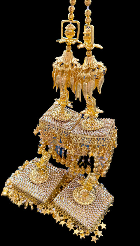 Jerkan stone with pearls design Medium size bridal Kalire