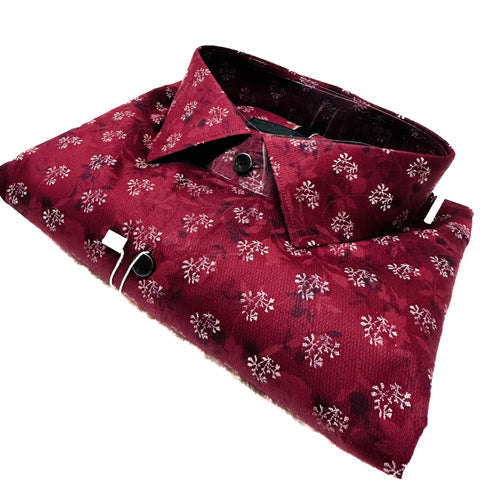 Cotton based beautiful mat look printed Shirt