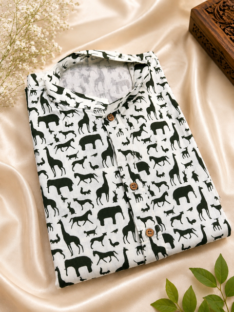 Pure Cotton Based Men’s Printed Kurti (Sizes Mentioned In Inches ,Not According To The Label On Kurti) Size 44 Kurti- Length 40 Inches And Size 46-Length 42 Inches ) Kurti only. Pants not included.