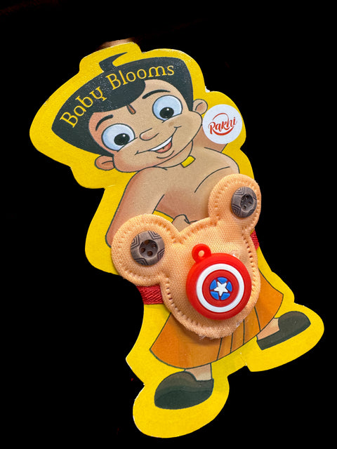 Captain America Kids Rakhi in light blink pack