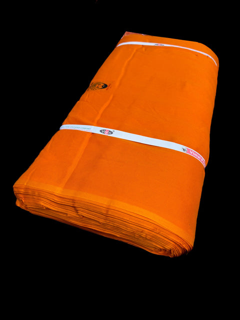 Kesari colour Rubia Voile turban fabric ($5 Per Meter)