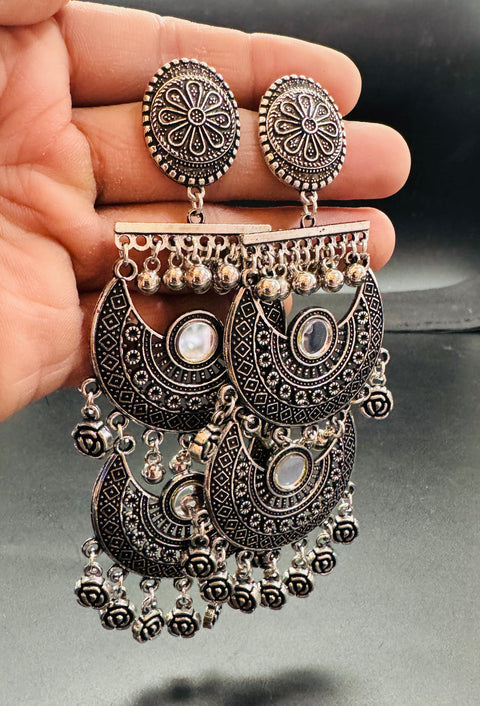 Beautiful oxidised bigger jhumka