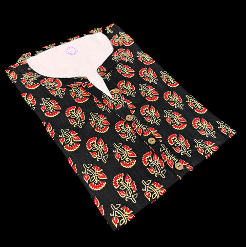 Pure Cotton based Printed short Kurti for girls /Ladies (Size 38 - length 28 inches, Size 42 ,46, 48 length -31 inches)sleeves 17 inch