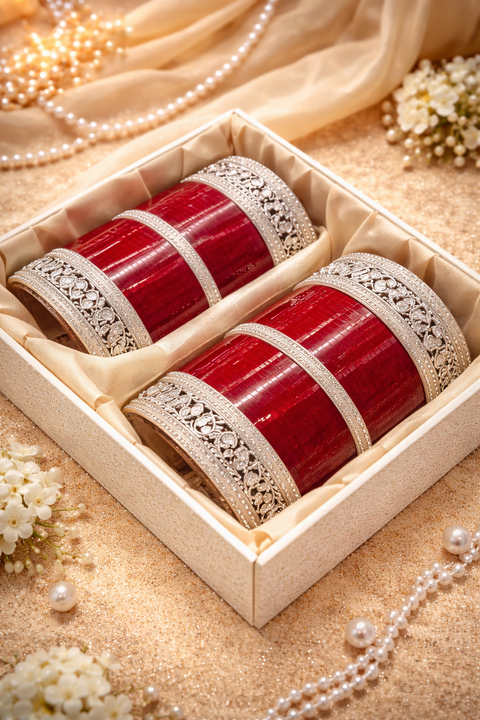 Plus size Beautiful traditional look stone work Bridal Chura