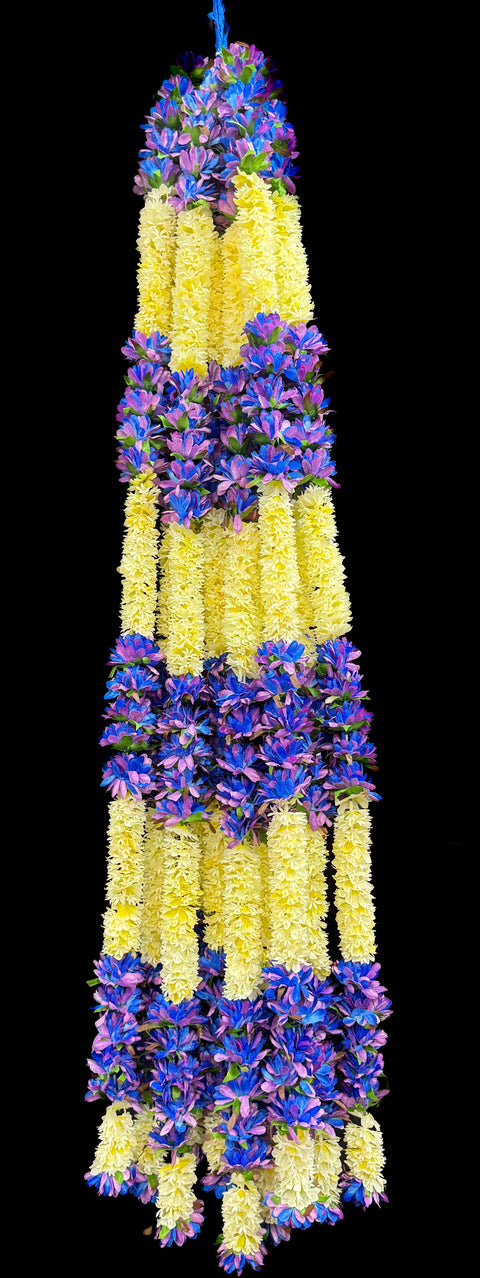 (Video clip attached) (Price per string)multicoloured artificial Flower Decorative Garland Strings for Wedding Party Decoration/ Diwali Decoration