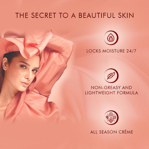 Lakme Peach Milk, Light Weight Moisturizer 60 ml, for Soft Glowing Skin, with Vitamin C, E & Peach Milk Extract, 24Hr Moisture Lock, Non-Oily, Non-Sticky Face Cream