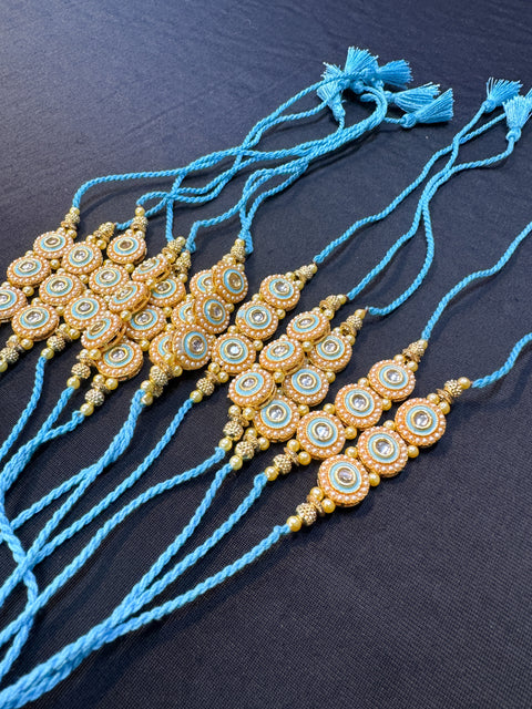 Rakhi Dhaaga Beautiful Stone Work (price per dhaaga )