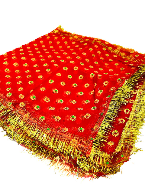 Mata Rani Dupatta Mata Rani Dupatta Small Size almost (100cm long and 40cm wide )
