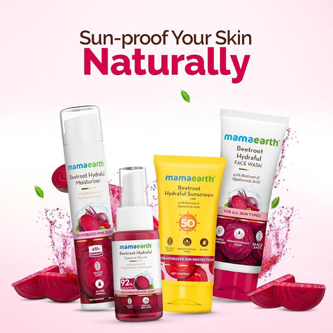 Hydraful Beetroot Sunscreen by Mamaearth 50gm