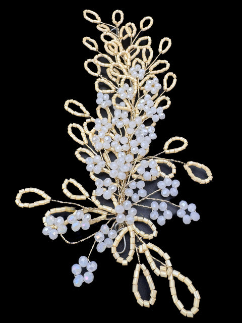 Very shiny and sparkly crystals with pearls hair accessories for styling hair (perfect for curls or hair bun style) easy to use