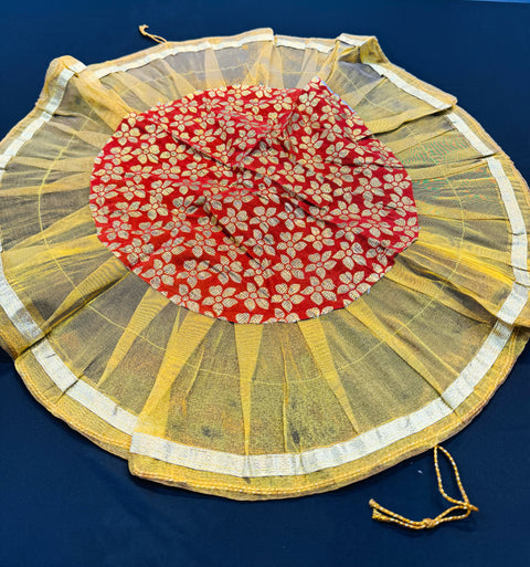 Beautiful silk fabric cover for thaali (big size thaali cover)