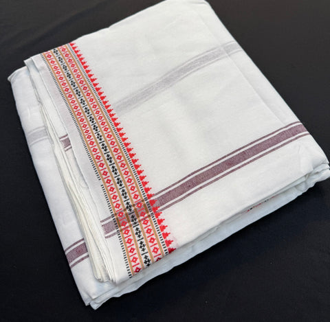 White Colour cotton based apx 5 meter Dhoti