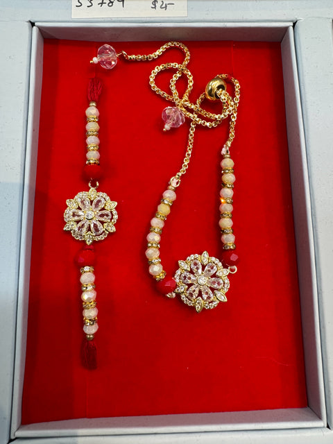 (Video clip attached)Bhaiya Bhabhi Rakhi with Perfumed deodorants gift pack