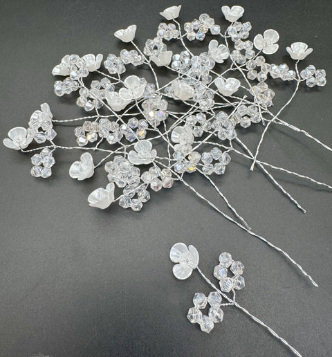 Pack of Beautiful pearls flower hair jura Pin (20 in each pack) Price per pack
