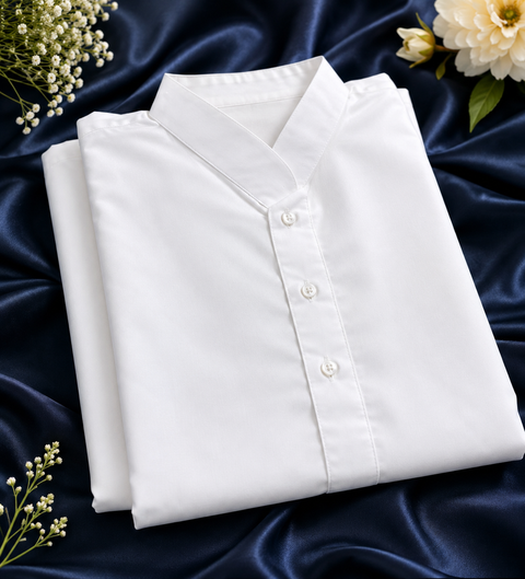 Plain cotton based kurta with pajama pants (slight variation in color and design is possible )