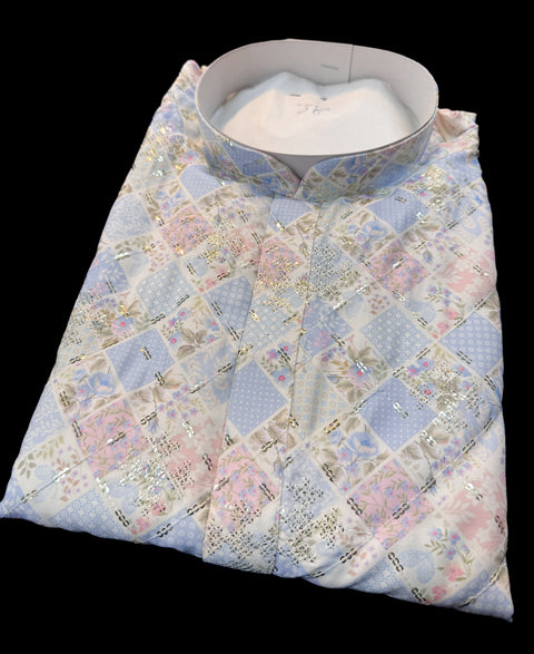 Cotton Rayon based very soft beautiful Print work with sequin work at front and back designer Kurta & Pajama