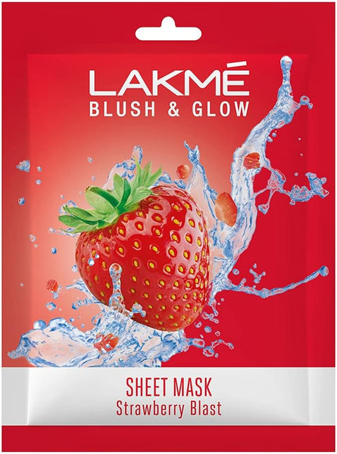 Lakme Blush & Glow Fruity Licious Strawberry Sheet Mask
