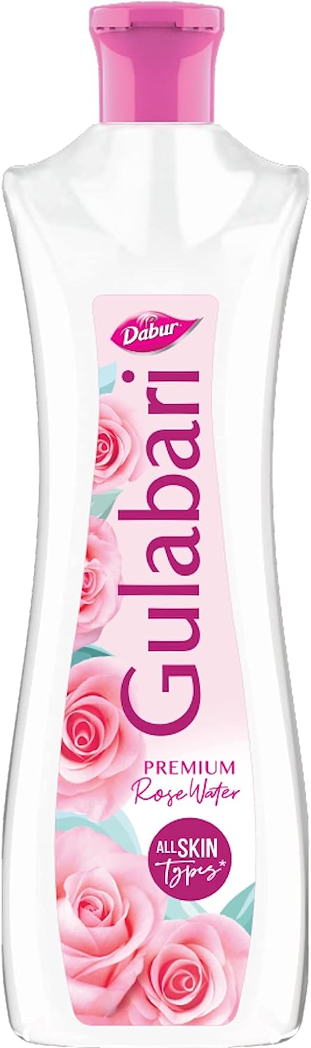 Dabur Gulabari Premium Rose Water with No Paraben for Cleansing and Toning, 120 ml
