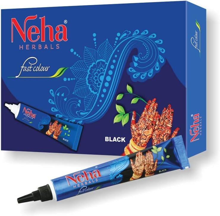 Neha Fast Colour Neha Fast Henna Black Mehndi Cone– Saheli Ethnic Indian Wear