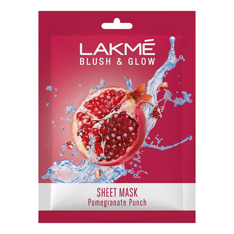 Lakme Blush & Glow Fruity Licious  Pomegranate Sheet Mask