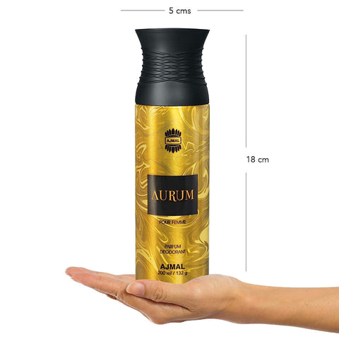 Ajmal Aurum Perfume Deodorant 200ml Body Spray Gift For Women