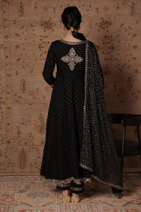 Pure & Soft Rayon Based Designer Embroidered & Mirror Work Kurti With Plazo Pants & Dupatta