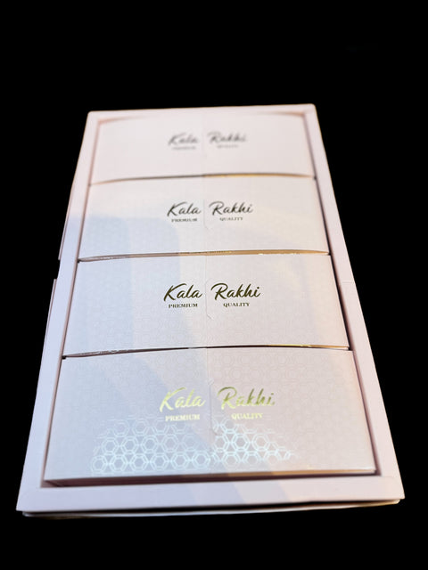 (Clip attached)  Beautiful Stone Work Rakhi in nice pack gift box