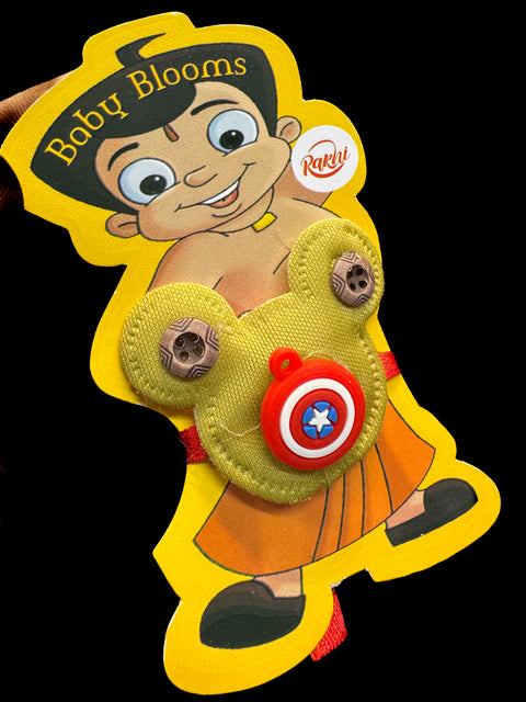 Captain America Kids Rakhi in light blink pack