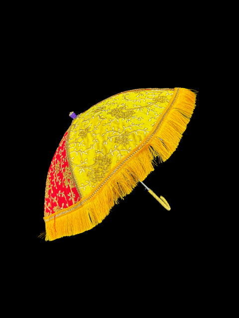 Embroidery design umbrella for wedding  /Haldi /Mehndi decor
