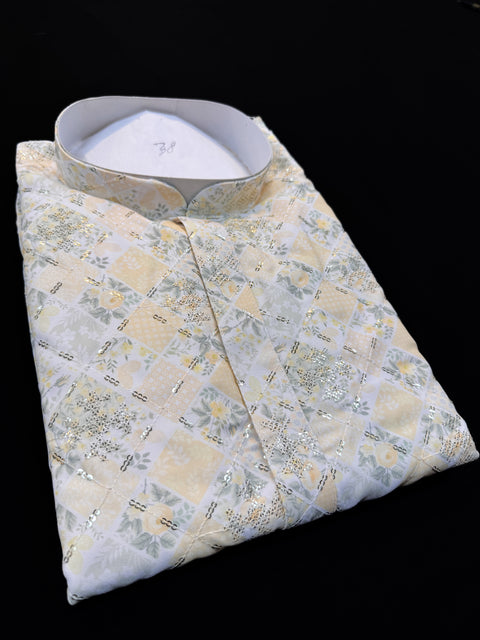 Cotton Rayon based very soft beautiful Print work with sequin work at front and back designer Kurta & Pajama