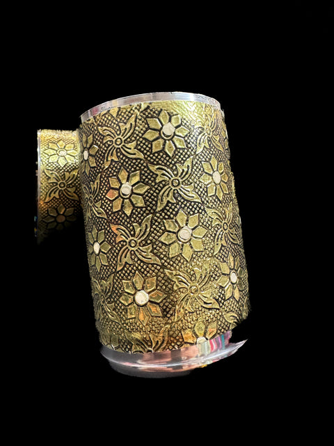 Steel glass with Beautiful Decorated meenakari work