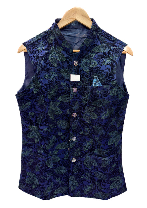 Blue color  Men’s Waistcoat/kurta Jacket