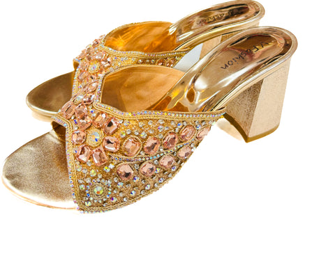 Crystal & Jerkan Stone Heels