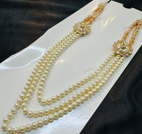 Pearls beautiful mala for groom sherwani