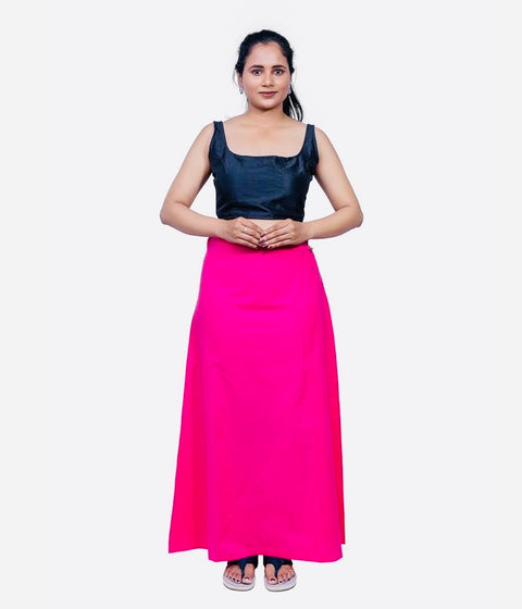 Vibrant Hot Pink color cotton Petticoat
