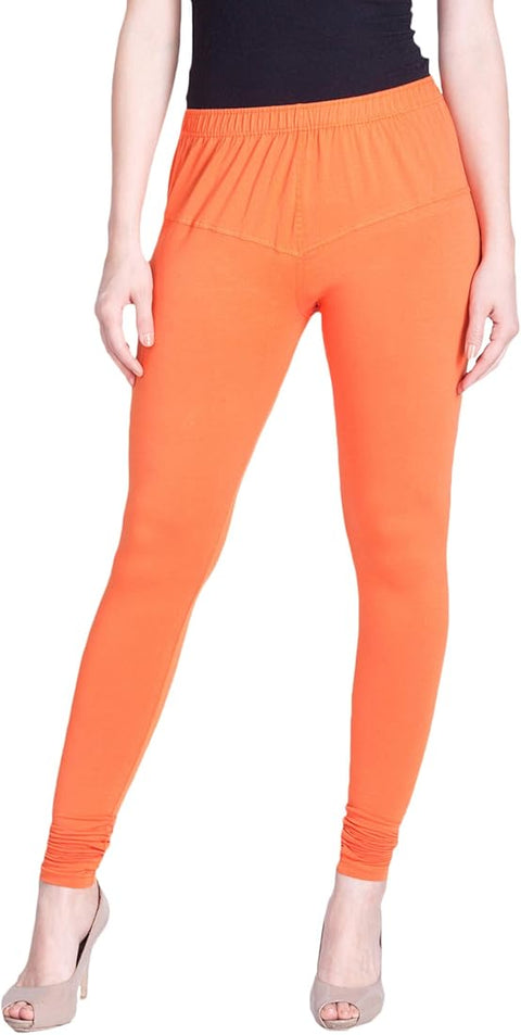 Lite Orange colour stretchable best quality legging