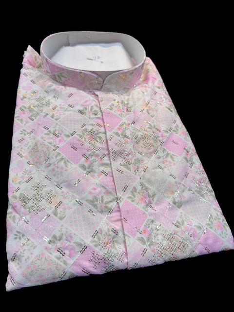 Cotton Rayon based very soft beautiful Print work with sequin work at front and back designer Kurta & Pajama