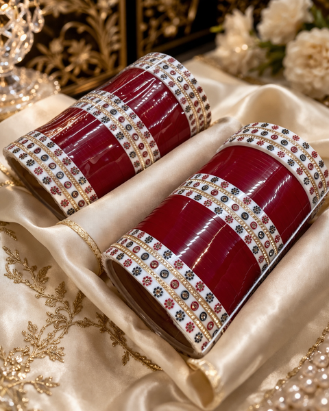 Beautiful traditional look dotted Design Bridal Chura