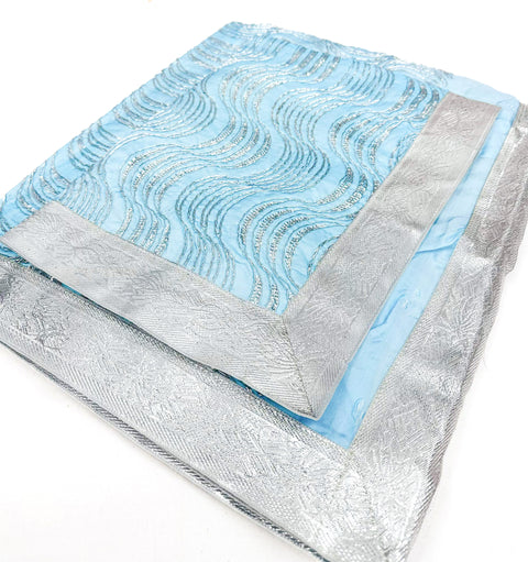 Silk Based embroidery work Rumala Sahib Double Set With Palkan