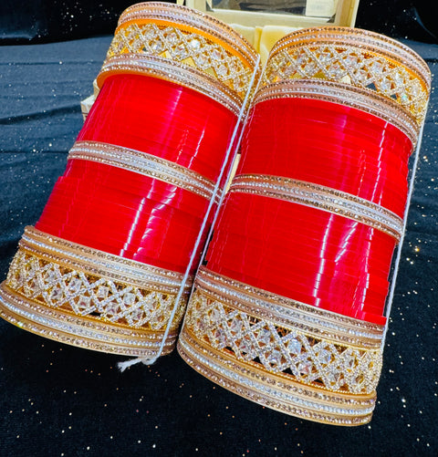 American Diamond Kade set in Bridal Churra