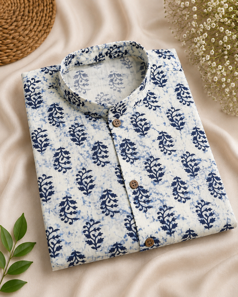 Pure cotton based Men’s Printed kurti (sizes mentioned in inches ,not according to the label on Kurti)size 44 kurti- Length 40 inches and size 46-length 42 inches ) Kurti only. Pants not included.